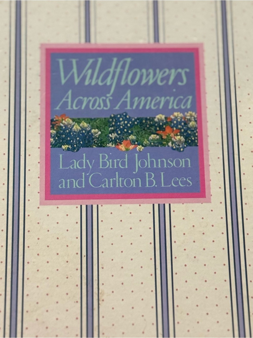 Wildflowers Across America Book Cover - Pink & Blue